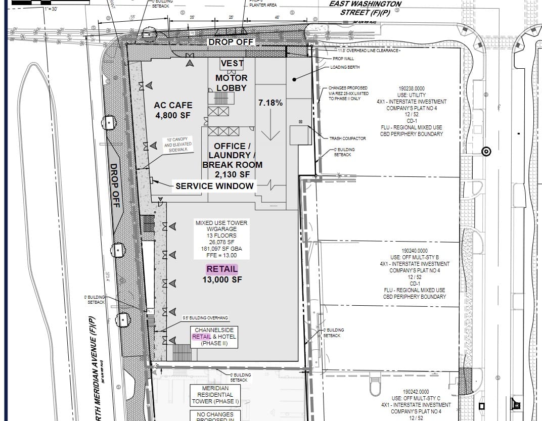 111 N Meridian Avenue Site Plan