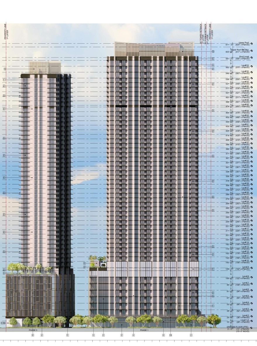 700 North Miami Avenue elevations