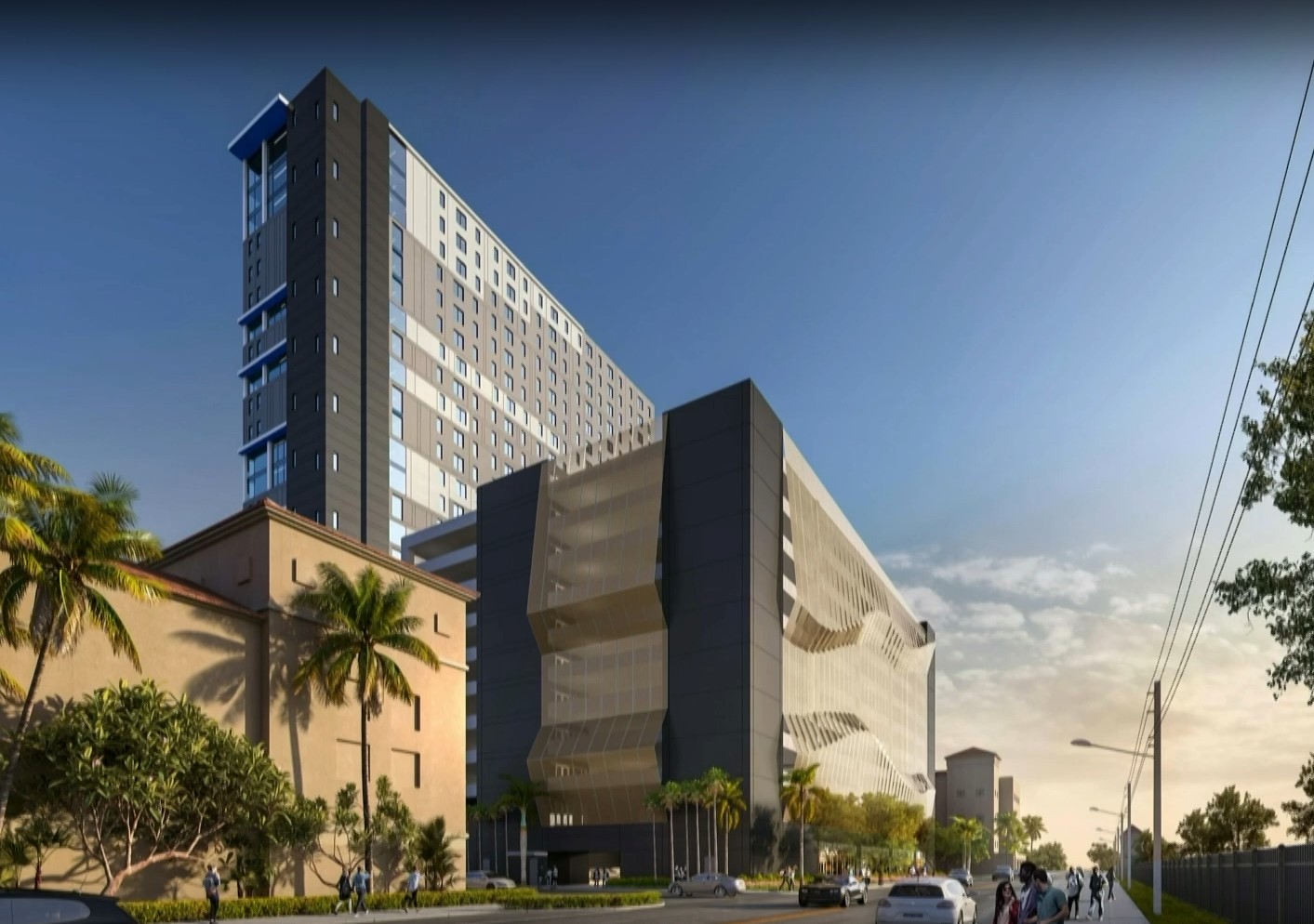 Palm Beach Atlantic (PBA) New 25-story dormitory and 11-story parking garage