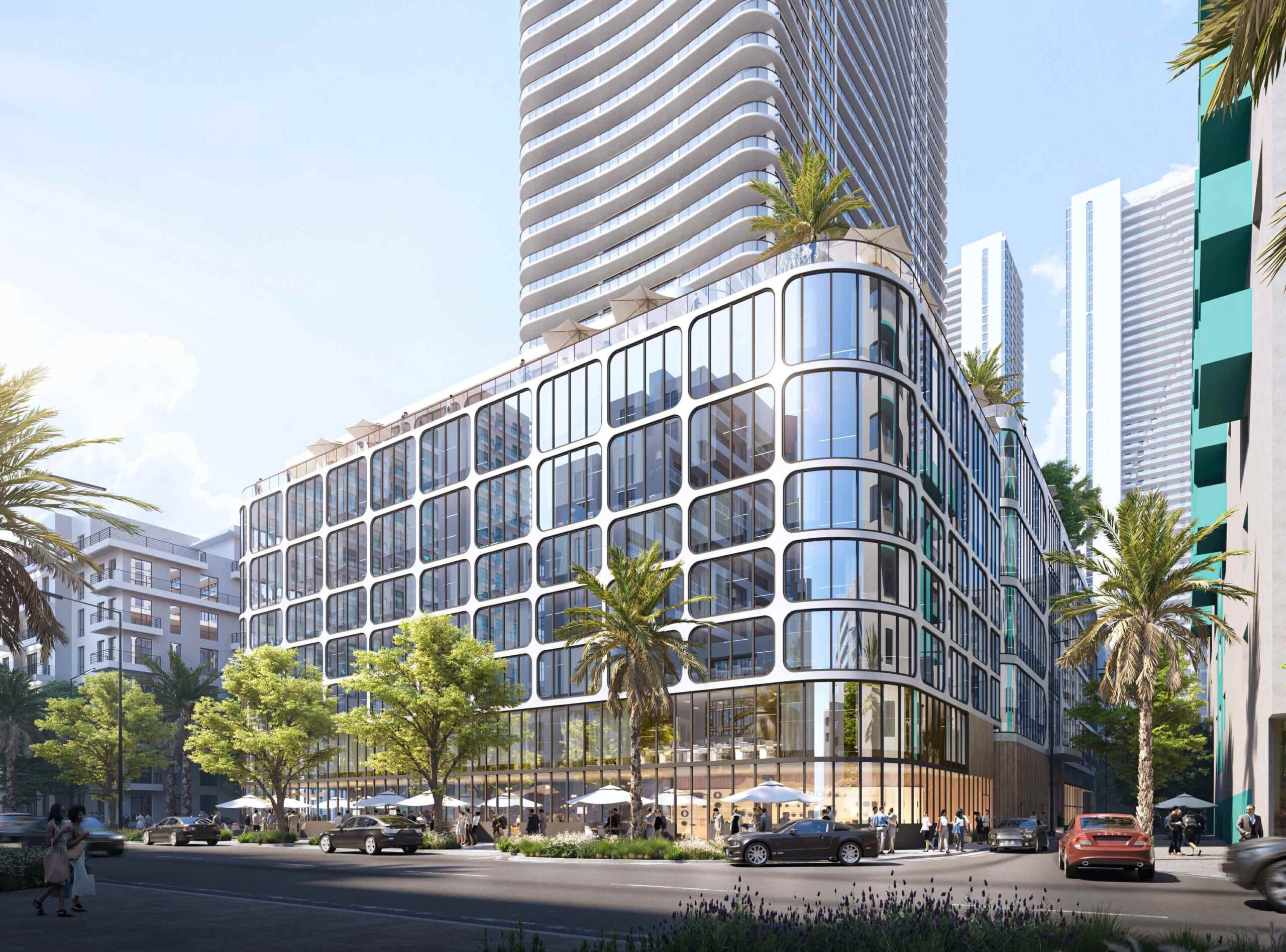 Aria Reserve Skyclub at 500 NE 24th St by the Melo Group and designed by Arquitectonica.