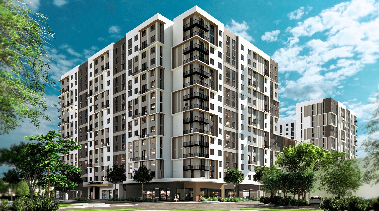 Gallery at SoMi Parc by Related Urban & designed by Modis Architects.