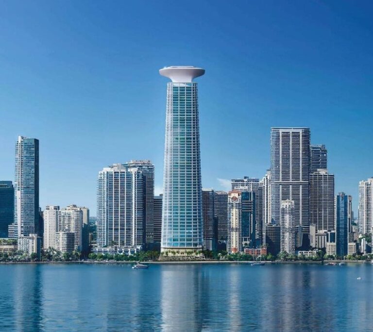 Three 1,300 Foot Cranes Filed for Citadel’s Soaring Supertall HQ at 1201 Brickell Bay Drive