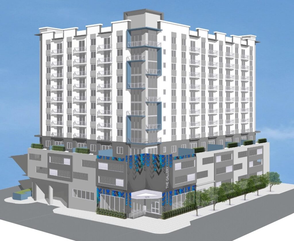 Rendering plan for Gallery at Little Havana