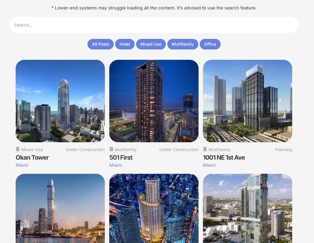 UI of Floridian Advanced. Click the header to get started!