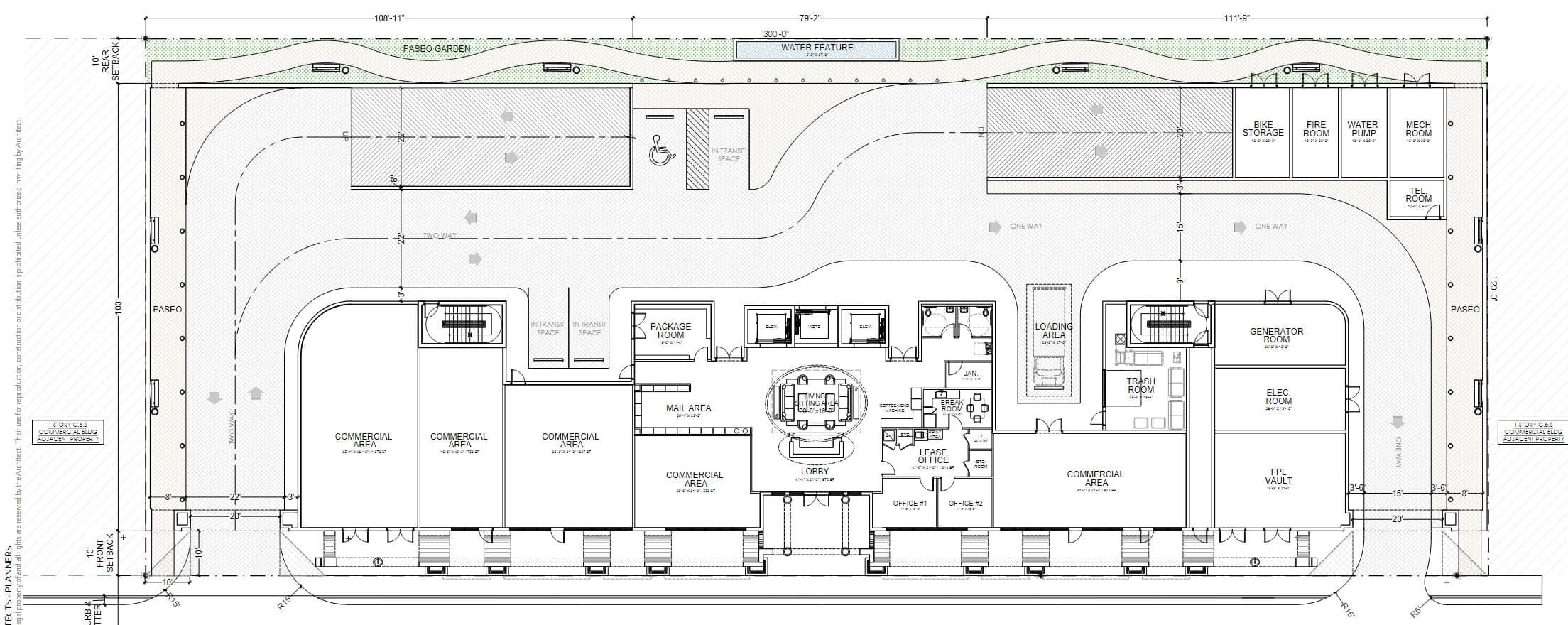 Site plan of Ponce 8 at 3850 SW 8th Street.