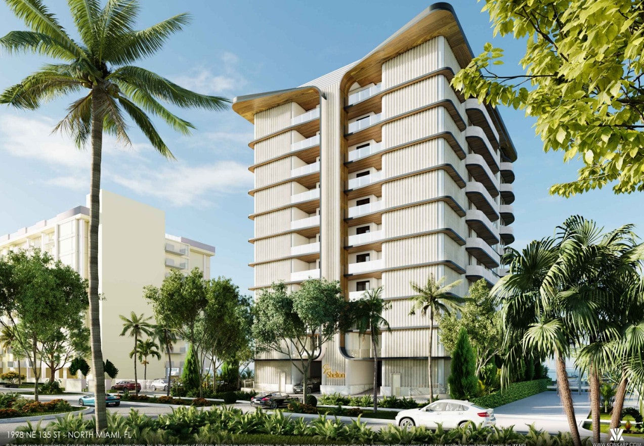 Designed by Kobi Karp Architects and located at 1998 NE 135th St.