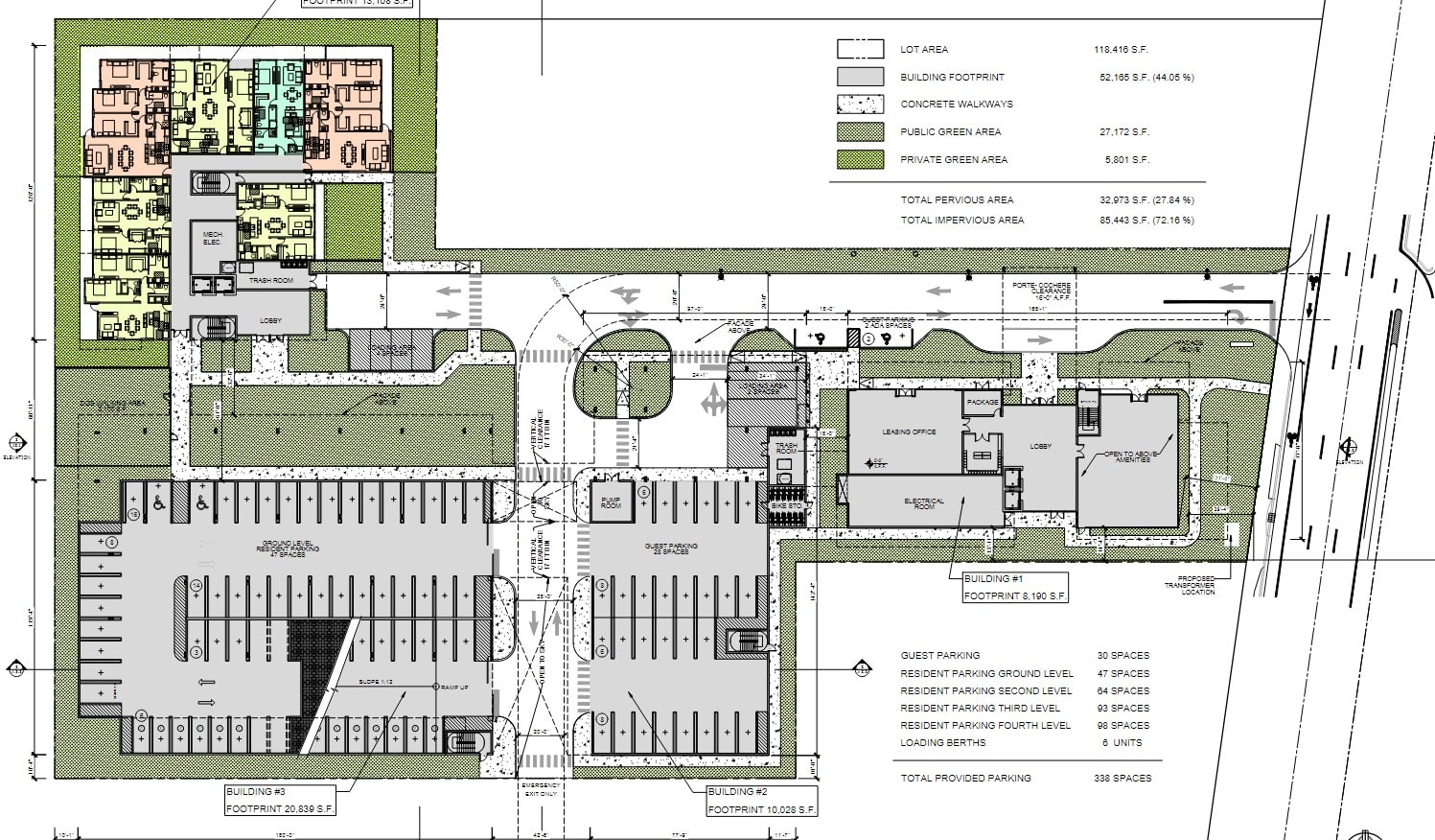Site plan at 4211 North Federal Highway. 