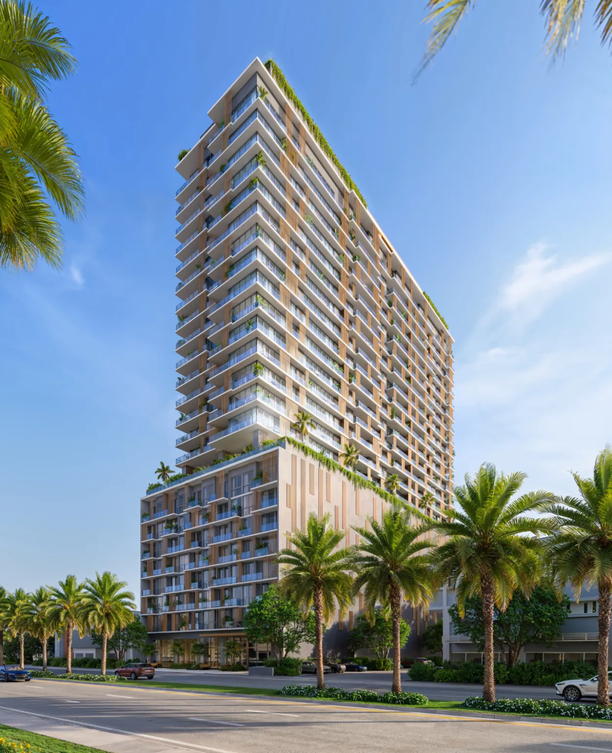 The William, located at 2040 NE 163rd St and planned by Blue Road and Illia Development. Designed by Behar Font and Carlos Ott.
