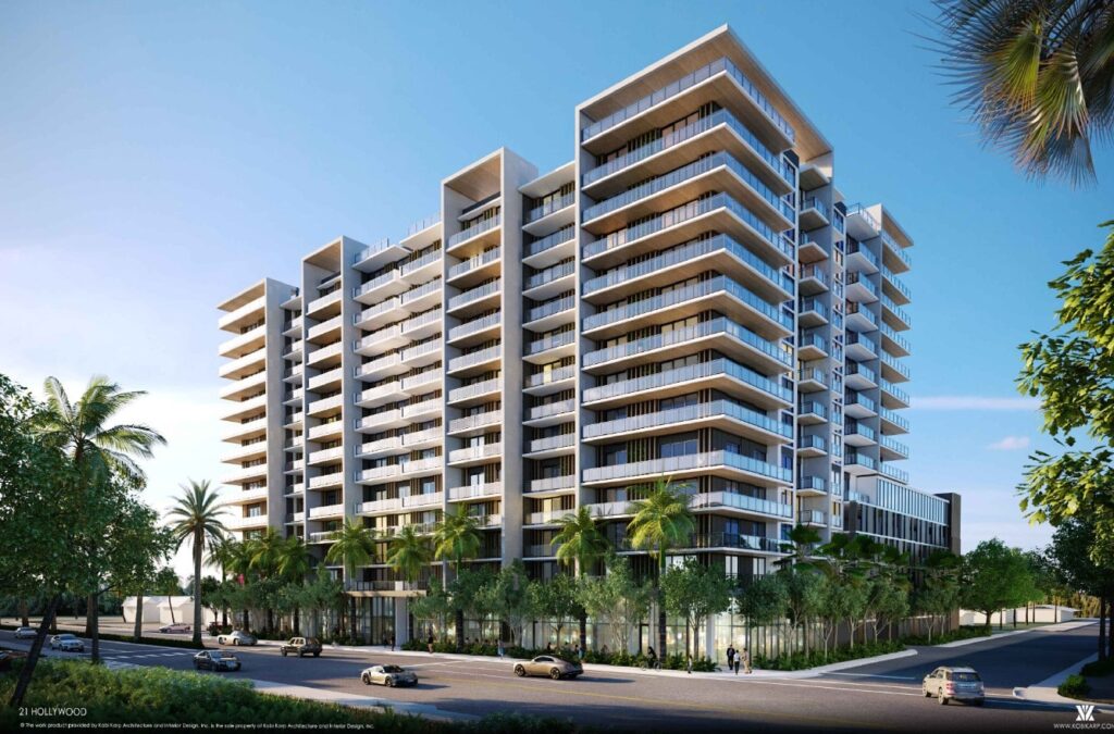 21 Hollywood Inches Closer to Topping Out in Hollywood's Royal Poinciana Neighborhood