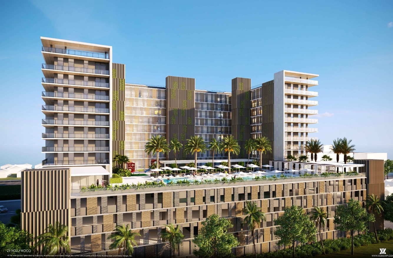 21 Hollywood Inches Closer to Topping Out in Hollywood's Royal Poinciana Neighborhood