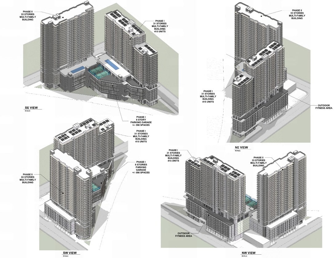 Related Group, LeFrak, and 13th Floor Investments File Plans for Two Multifamily High-Rises at 3650 Bird Road