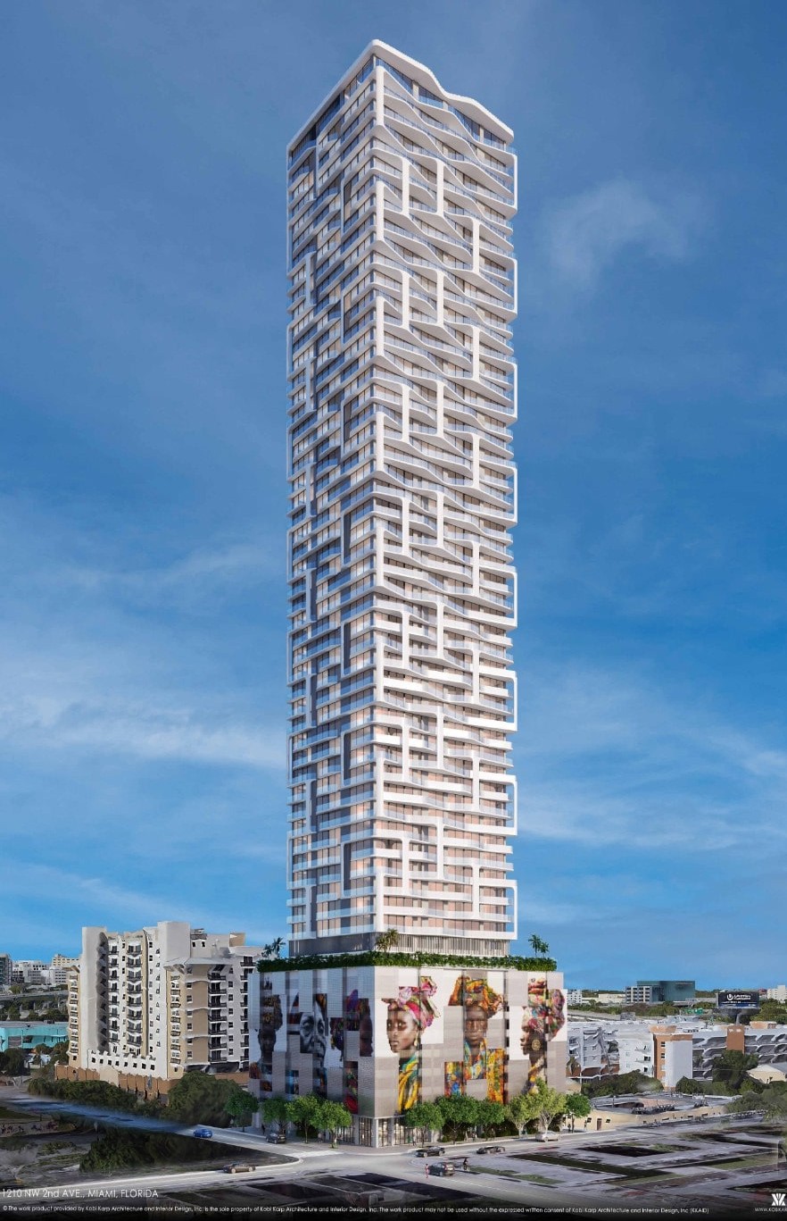55-Story Tower Proposed at 1210 NW 2nd Ave in Overtown, Possible Through the Live Local Act