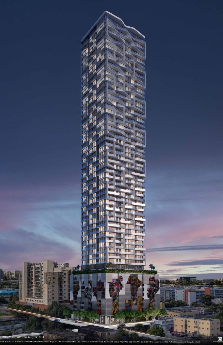 55-Story Tower Proposed at 1210 NW 2nd Ave in Overtown, Possible Through the Live Local Act