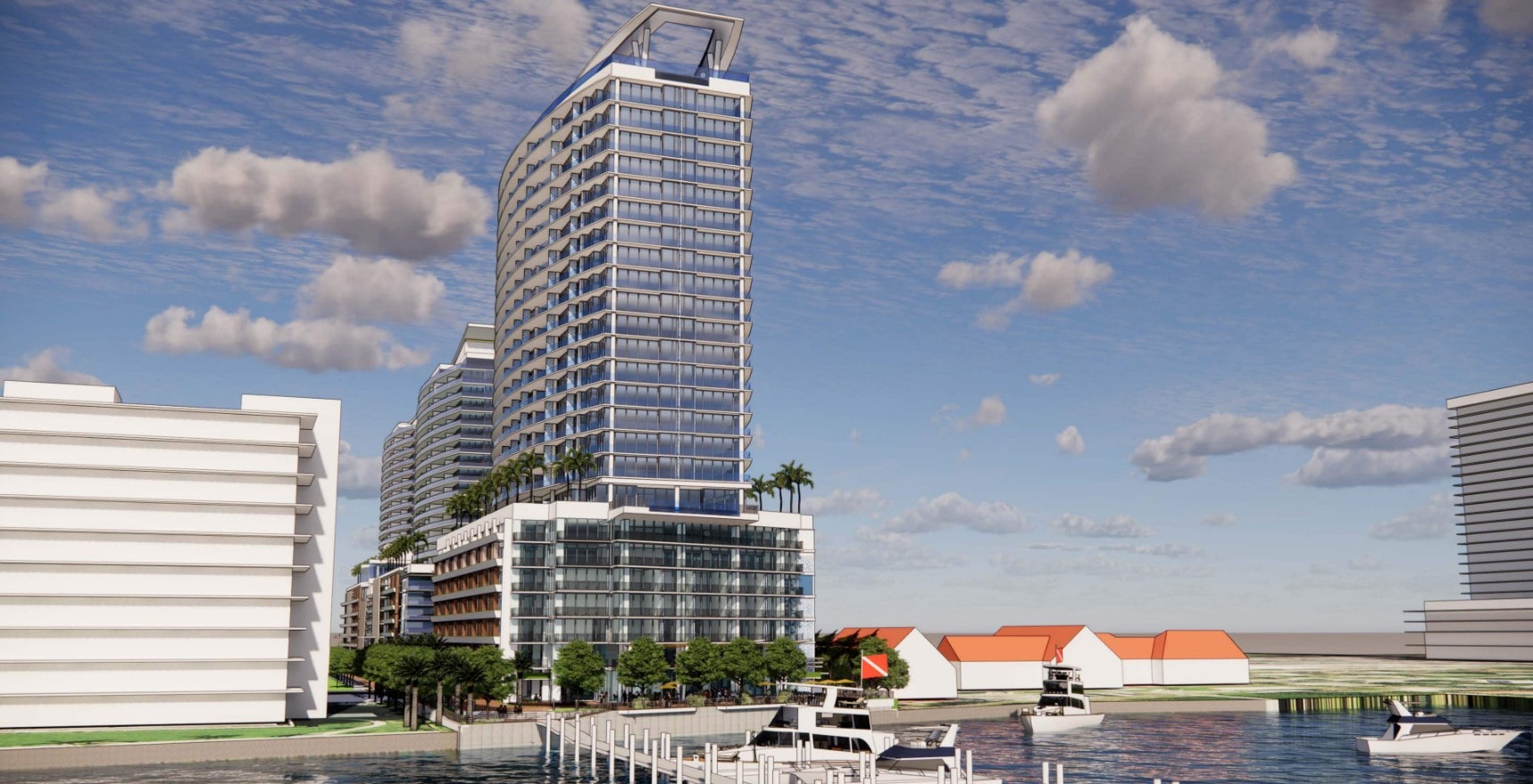 Riviera Beach Weighs In on ‘The Waterway,’ an Ambitious Three-Tower Development