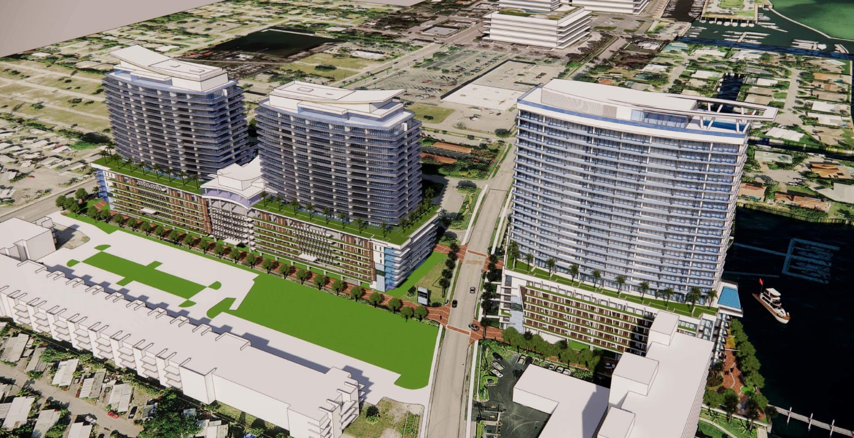 Riviera Beach Weighs In on ‘The Waterway,’ an Ambitious Three-Tower Development