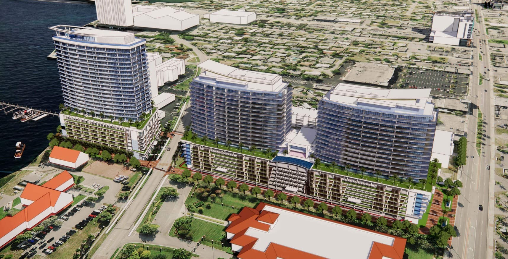 Riviera Beach Weighs In on ‘The Waterway,’ an Ambitious Three-Tower Development