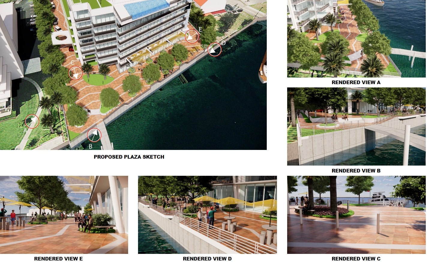 Rendering of the proposed promenade.