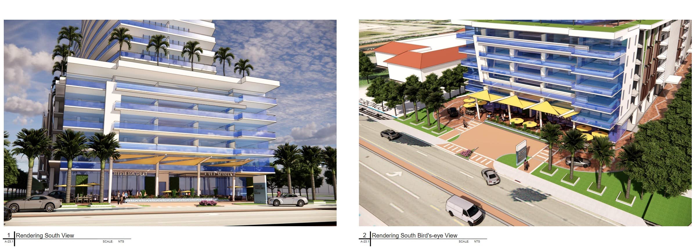 Rendering of the proposed podium activation.
