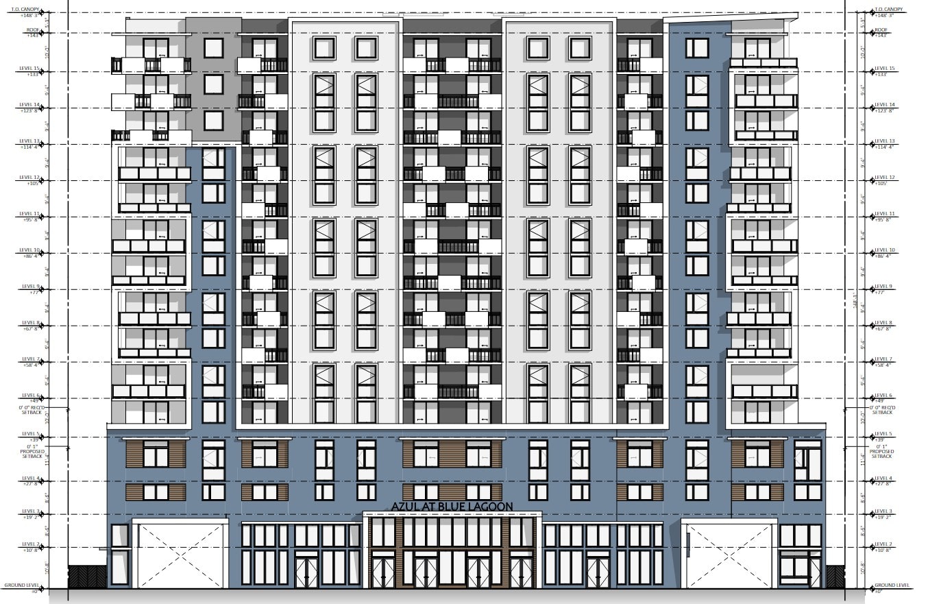 Elevation at 1200 NW 57th Street.