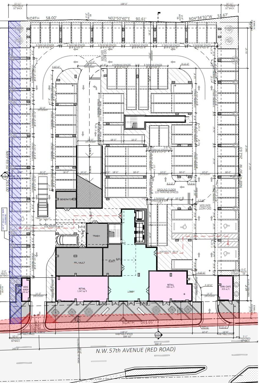 Site plan at 1200 NW 57th Street.