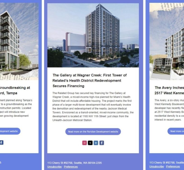 Announcing the Floridian Development Newsletter: Daily Updates on Florida’s Growth