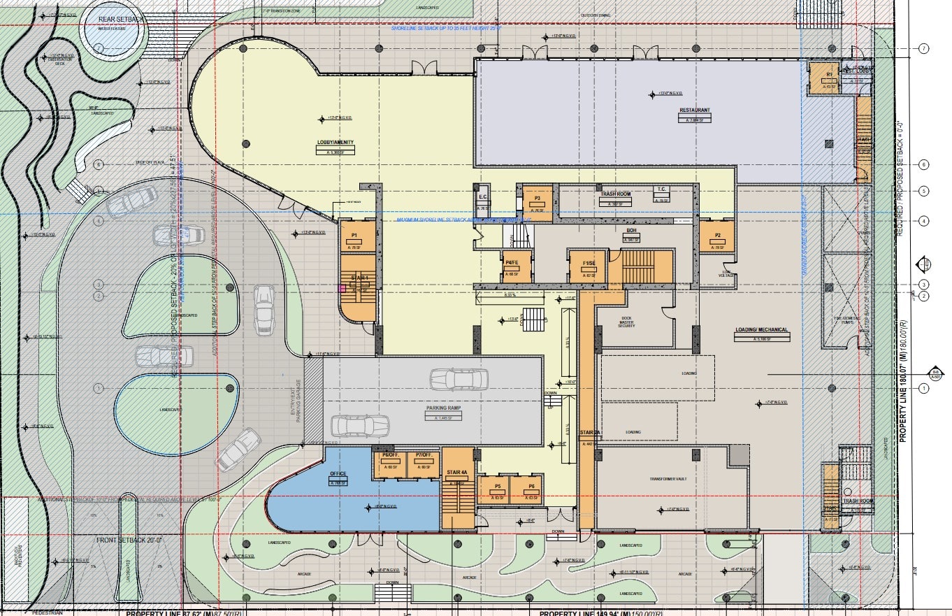 Site plan of 1725 JFK Causeway.