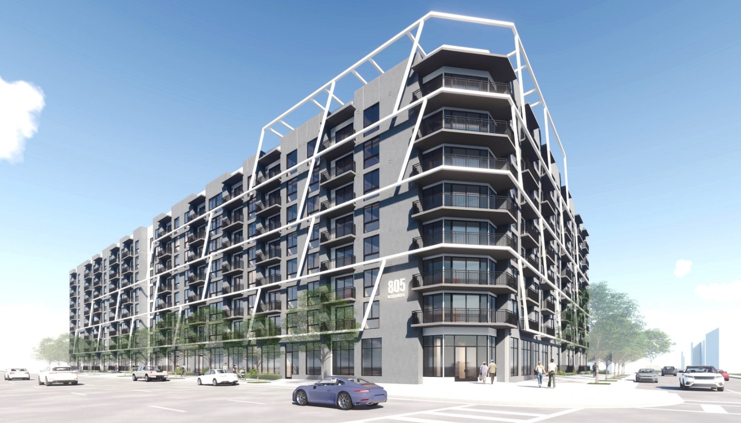 805 Flagler by Brookstone Partners and the Cornerstone Group, designed by Corwil Architects.