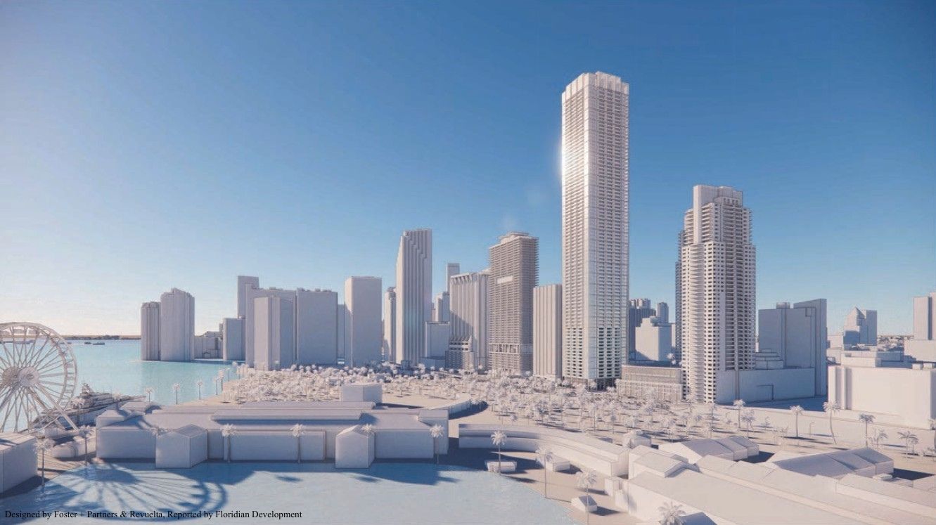 Near-Supertall 955-Foot Tower Proposed for 130 Biscayne Boulevard, Designed by Foster + Partners