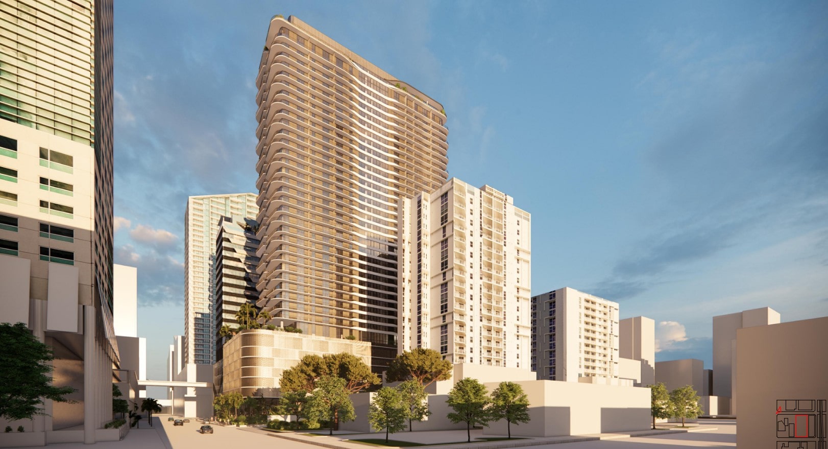 Brickell Starlite Moves Towards Groundbreaking at 128 Southwest 7th Street 1 Brickell Starlite, which is now moving forward by Focus Development. Designed by Gensler.