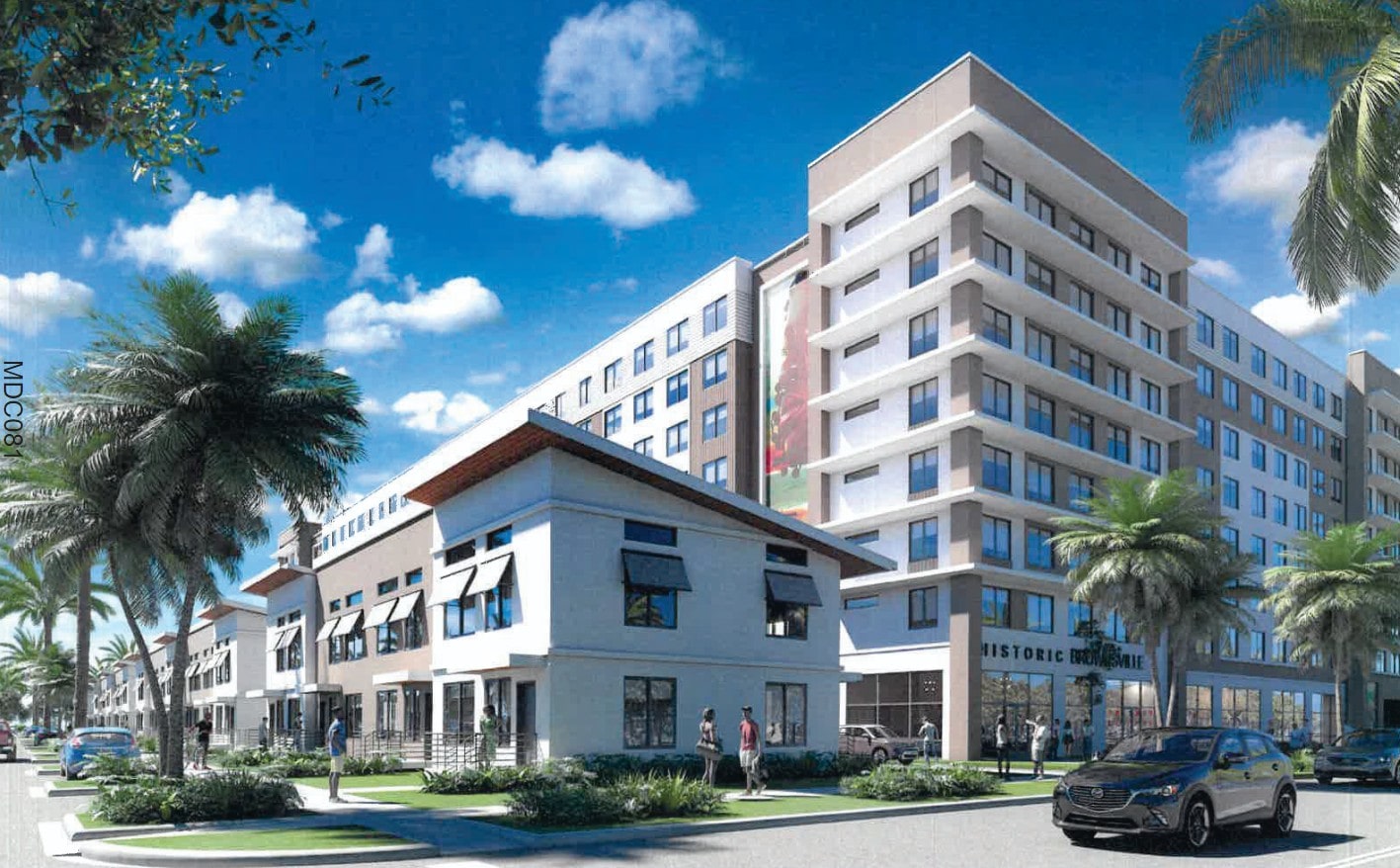 Miami-Dade Set to Move Forward on 905-Unit Annie Coleman 15 Redevelopment in Brownsville 1 A rendering of proposed improvements to Annie Coleman 15, by Integra and Miami-Dade. Designed by Lantz Boggio Architects.