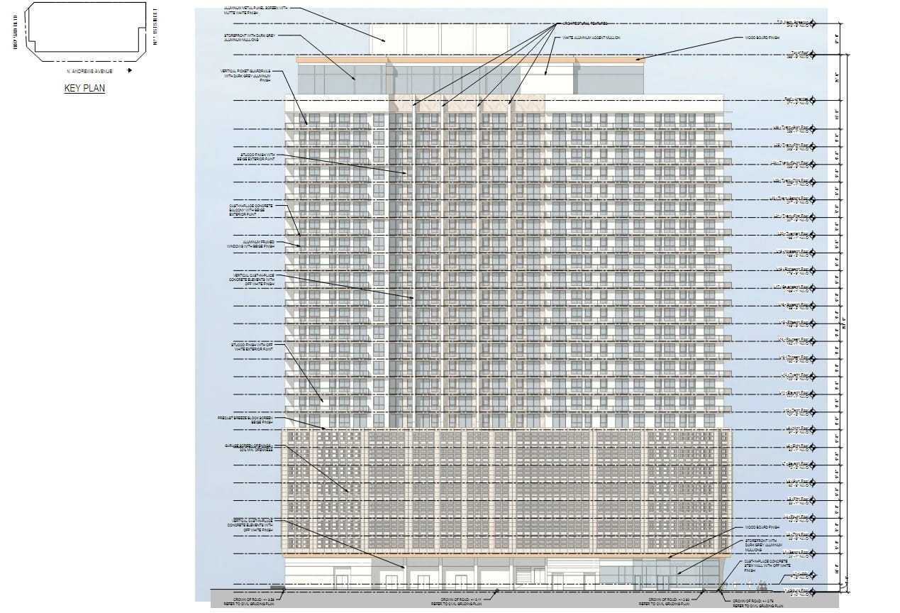 Elevation of 11 N Andrews Ave.