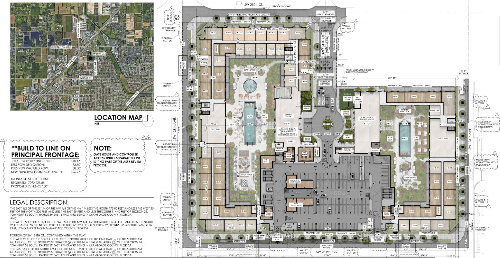 Site plan for the property located at 25101 Talbot Rd.