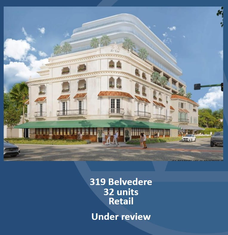 Unreleased renderings showcased for a new project at 319 Belvedere.