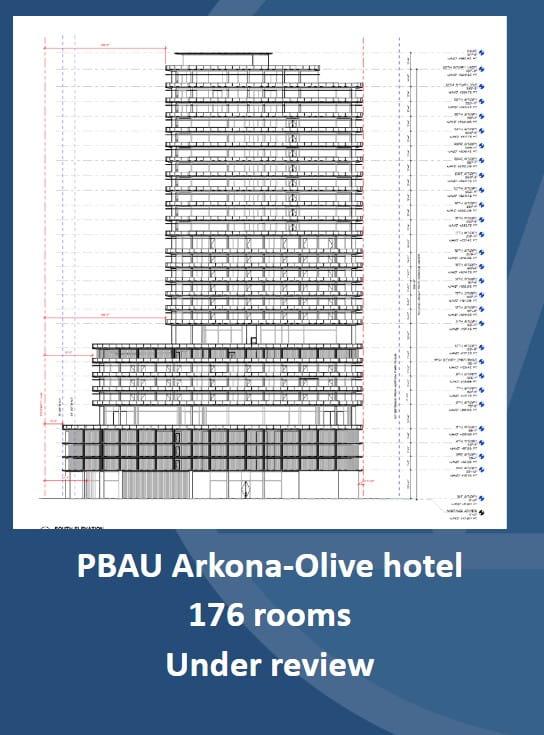 Plans for a new hotel for PBAU.