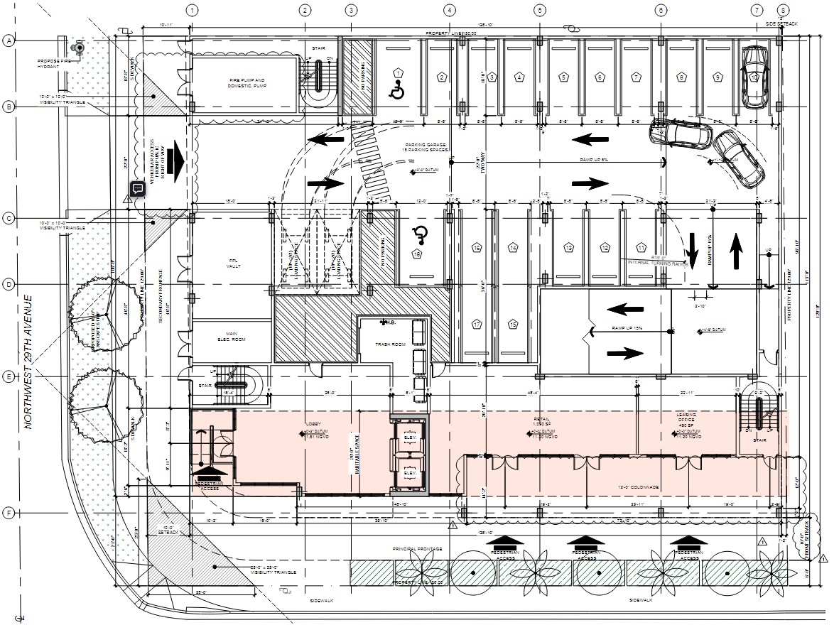 Site plan of Elevate 54.
