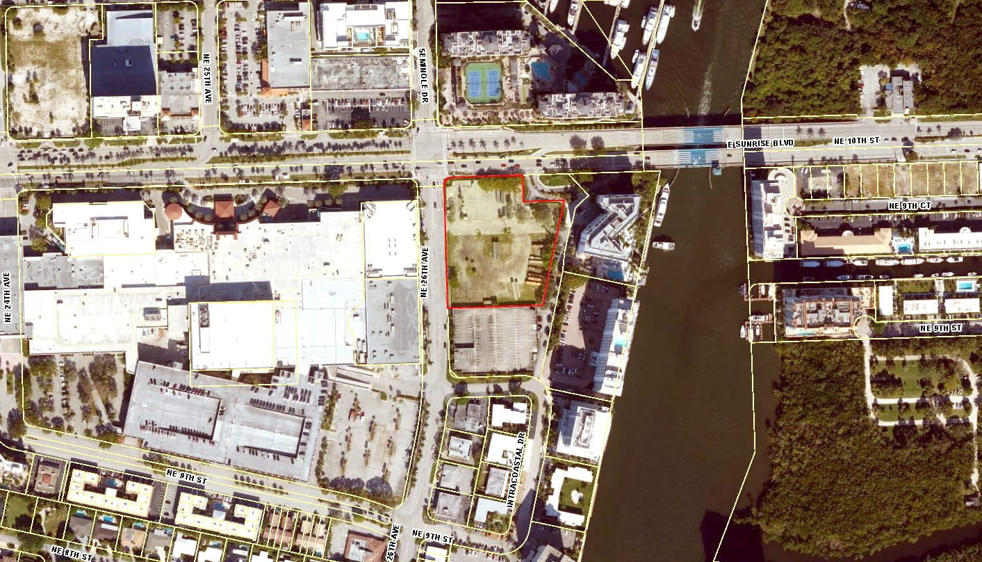 Parcel map of the development.