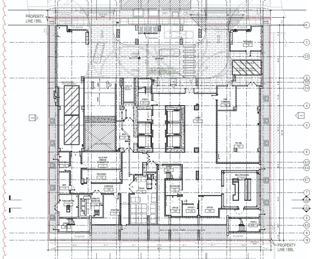 Site plan of the House of Wellness.