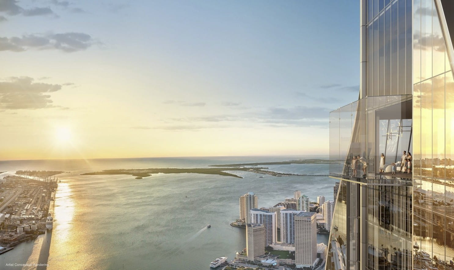 Planned observation deck, located at 400 Biscayne Boulevard.