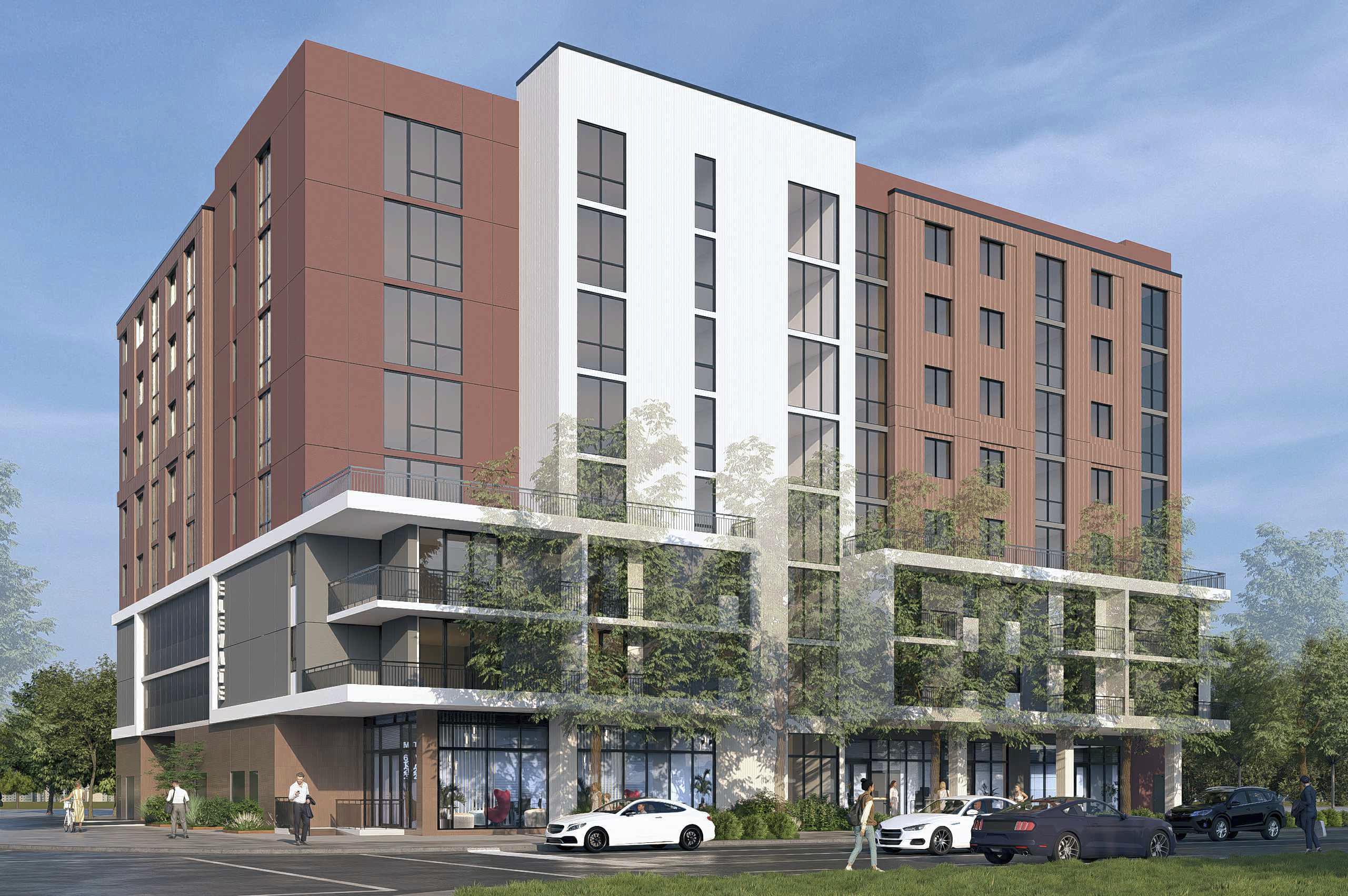 Elevate 54, located at 2845 NW 54th Street. Designed by Caymares Martin Architecture and proposed by Bay Heights Capital.