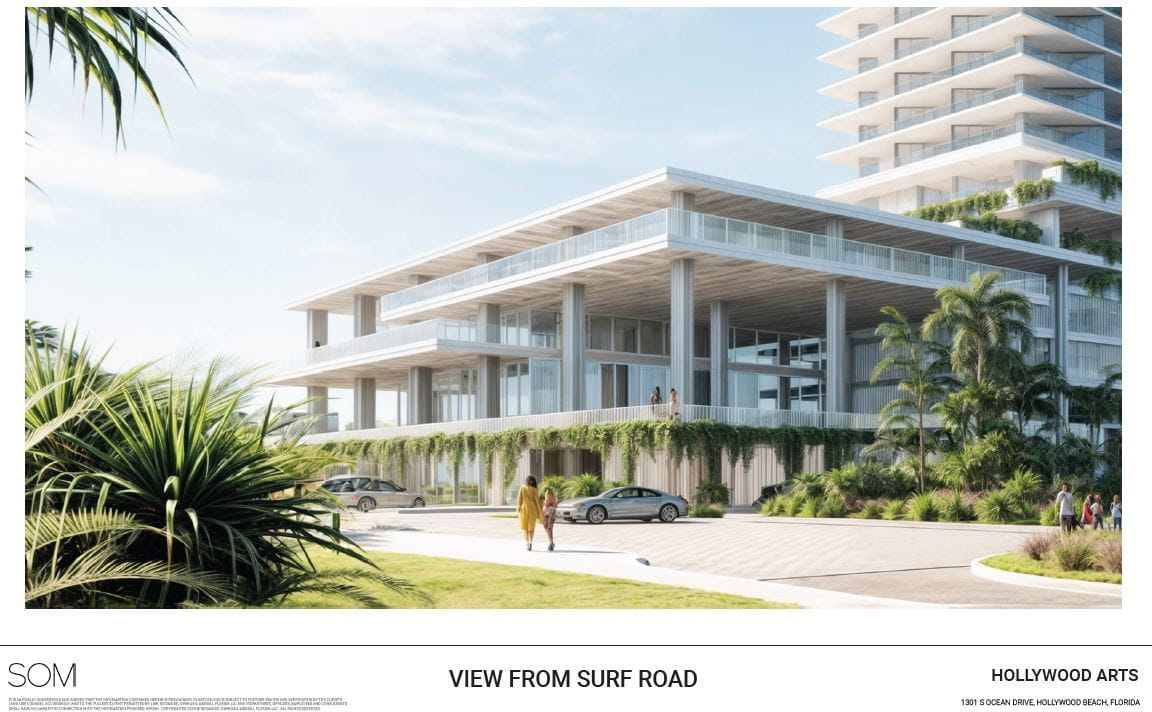 View of the proposed community center, courtesy of the City of Hollywood.