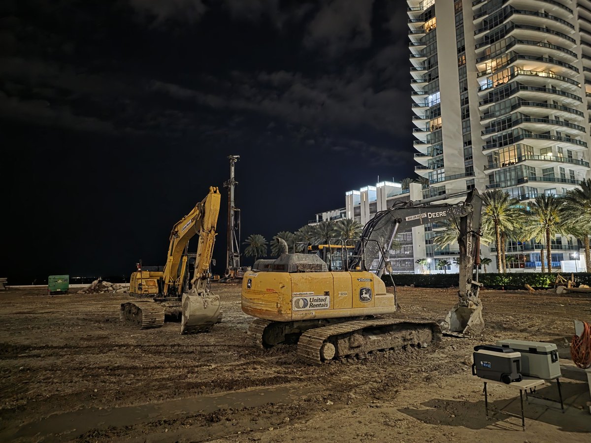 Equipment visible on site, in-line with the recent issuance of a soil improvements permit.