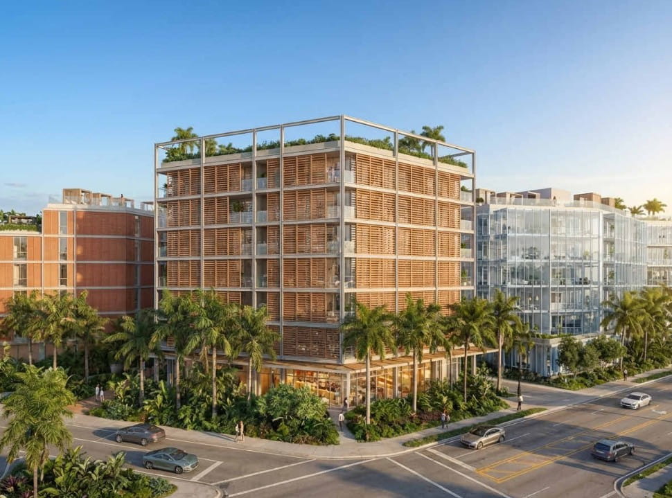 9-Story Modern Apartment Building Proposed at 14501 W Dixie Highway in Miami-Dade