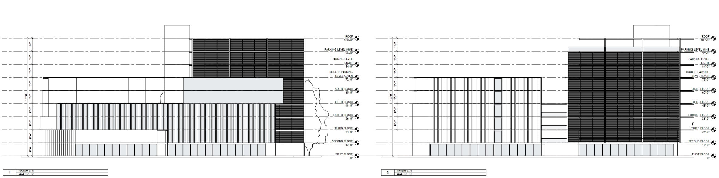 Elevations, drawn up by the Gado Group.