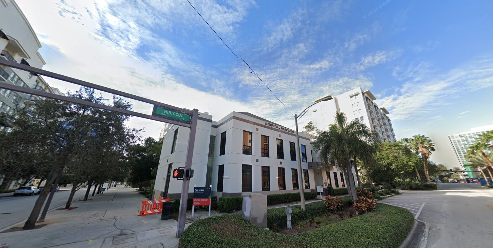 The current site, home to a low-rise building.