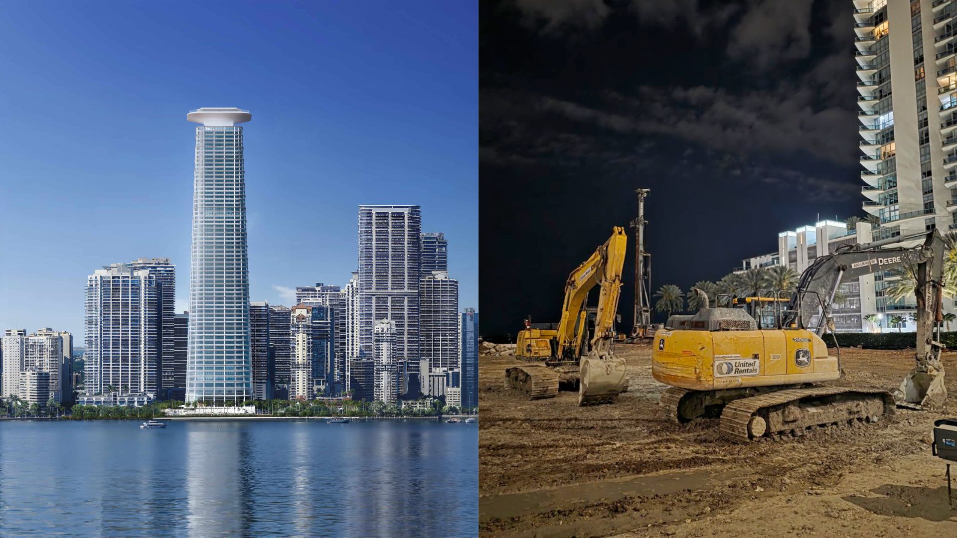 Citadel HQ rendering on the left, with construction on the right (photo: Ryan Rea).