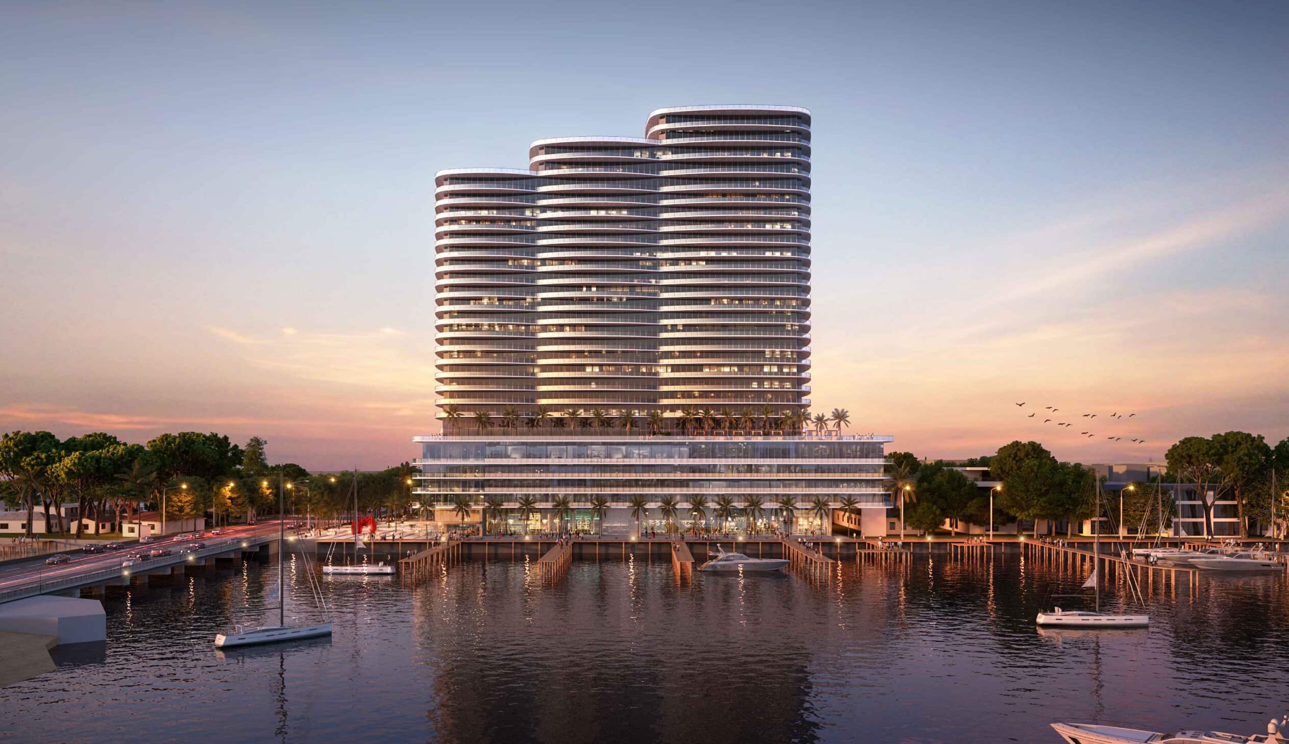 Singer Island Gateway, developed by Continuum and designed by Arquitectonica.
