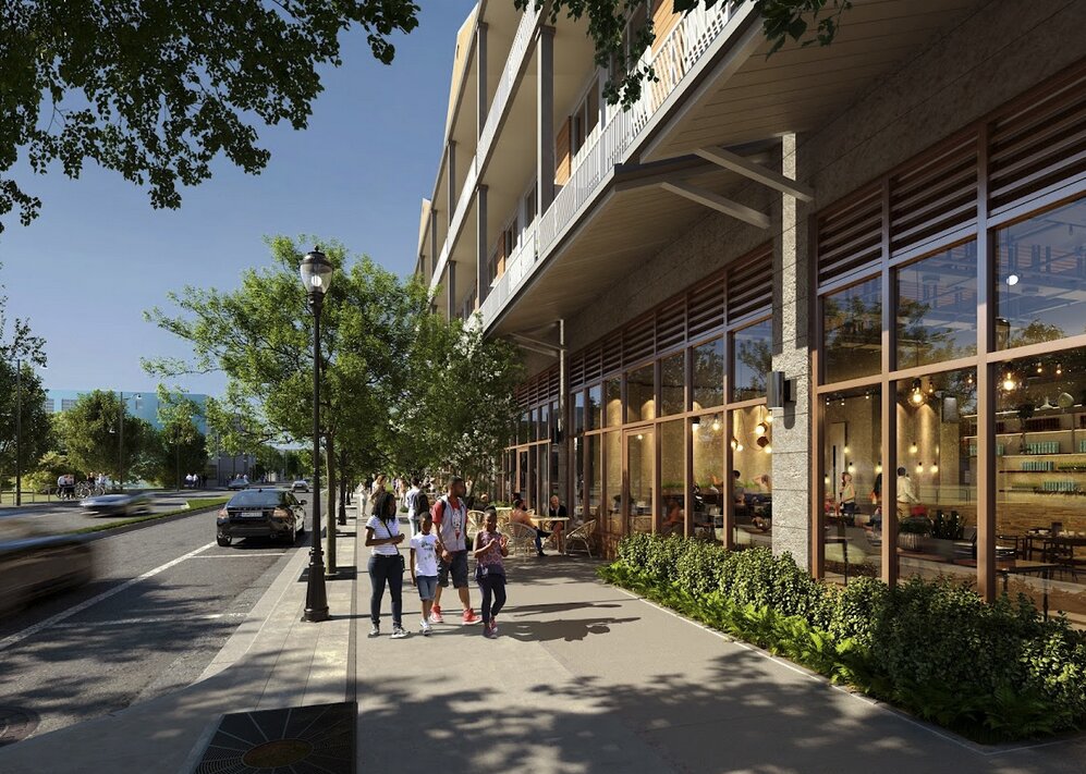 Proposed ground floor activation, set to feature 3,111 square feet of retail.