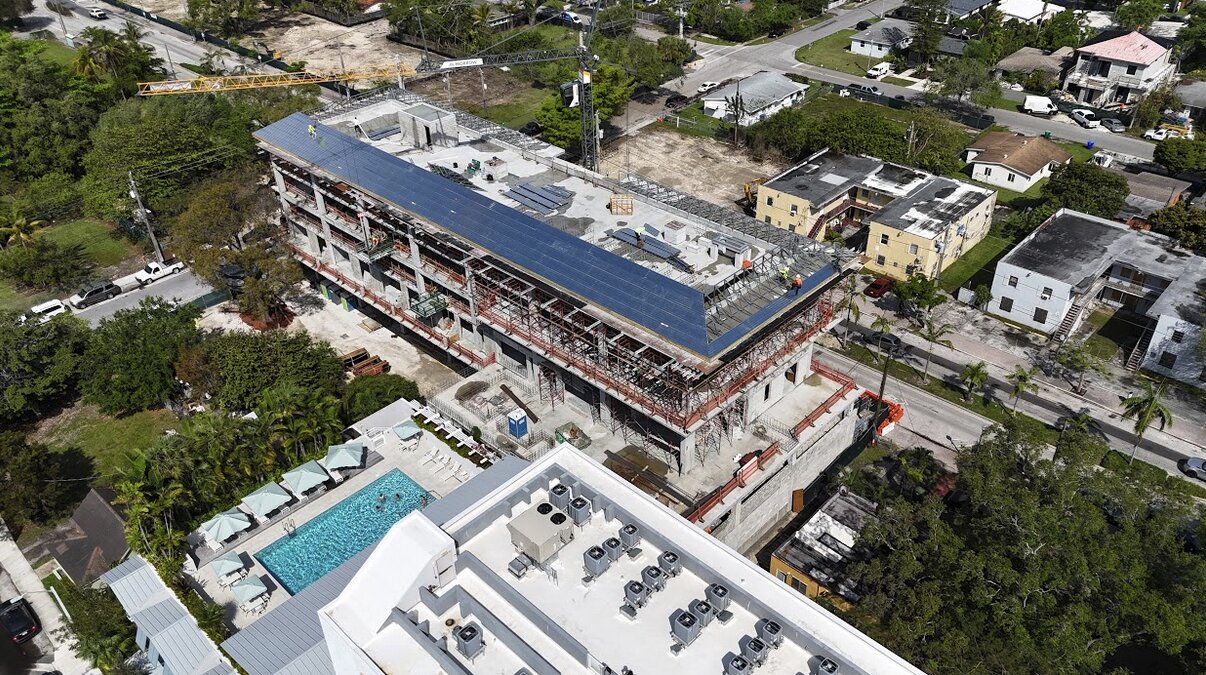 Moss Construction Tops Out Elemi at Grove Village Phase 2, Planned to Add 27 Apartments