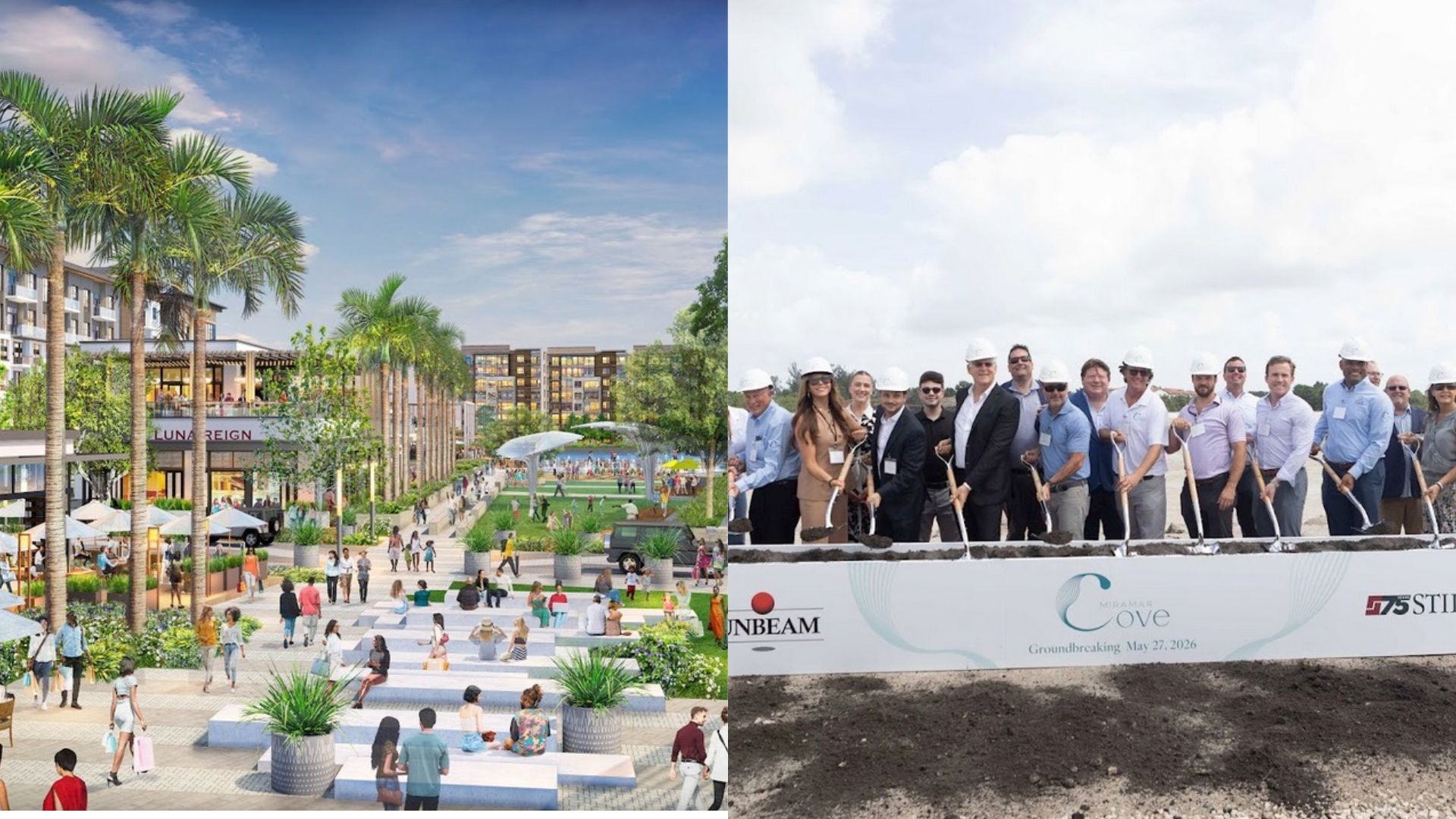 Miramar Cove, developed by Sunbeam and Stiles. Designed by 505Design, acquired by Cooper Carry.