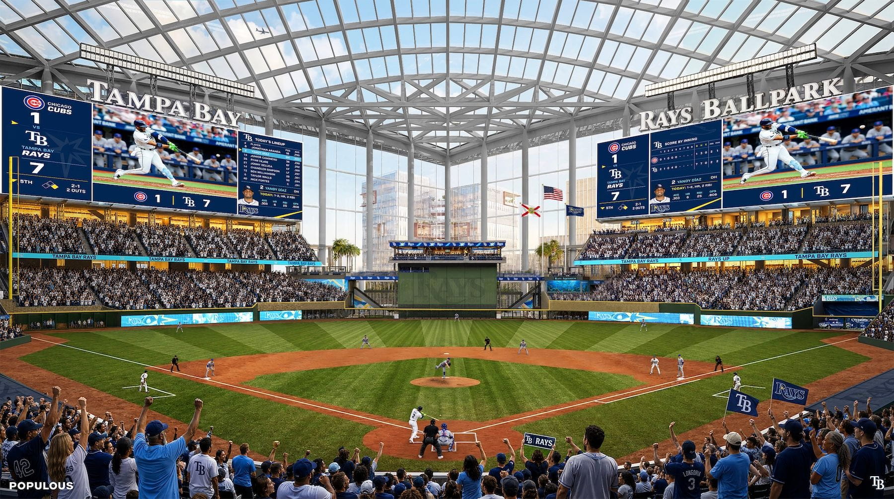 New Interior Renderings Offer First Look at the Rays’ $2.3 Billion Stadium Planned for Tampa